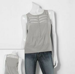 Vera Wang Sleeveless Silk Blouse